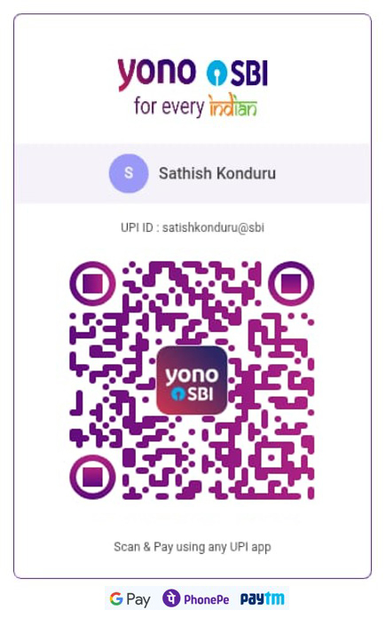 YONO SBI UPI QR code for payment (Satish Konduru)